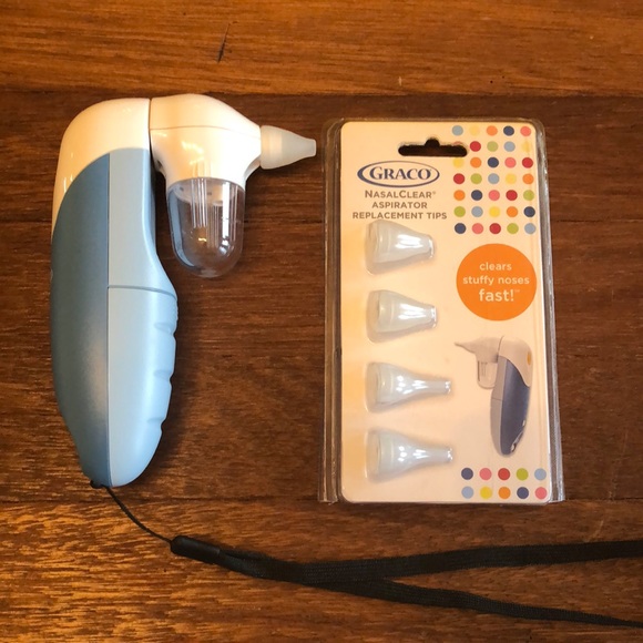 Graco Nasal Clear aspirator and replacement tips - Picture 1 of 4